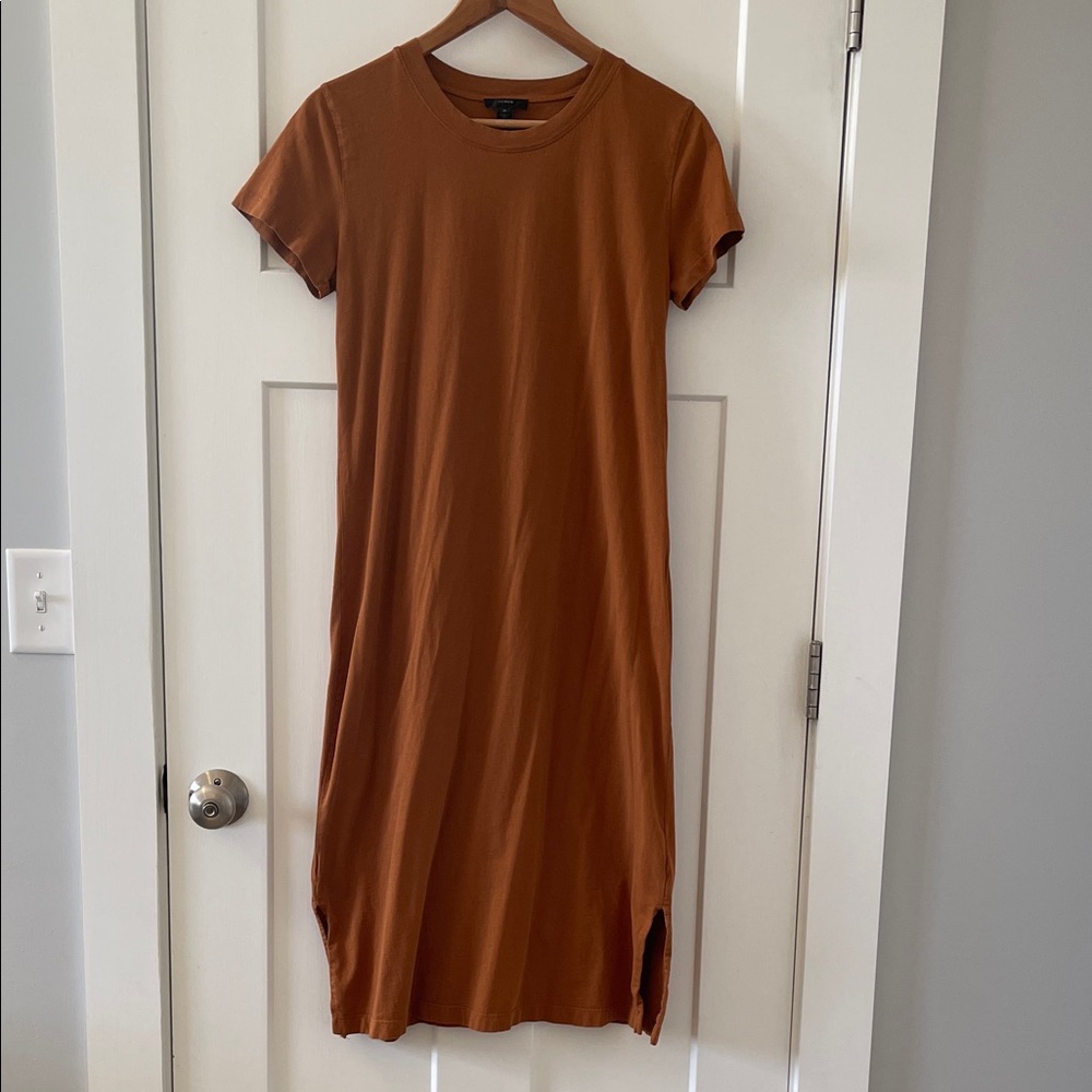 J. Crew Rust Midi Dress